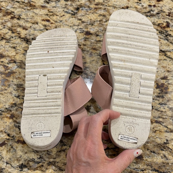 Madden Girl Pink Strap Sandals - Picture 9 of 10